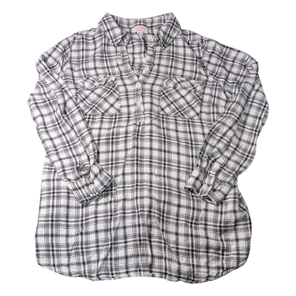 Isabel Maternity - Plaid Button-Up Shirt - Size M - Perfect for that comfy fit